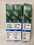 Desert Essence Natural Tea Tree Oil And Neem Toothpaste, Mint, 3 Pack. Fixed Price $21.99.
