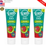 3-pack Tom S Of Maine Kids Natural Fluoride Toothpaste Silly Strawberry 5.1oz. Fixed Price $19.90.