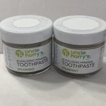 Lot 2 Uncle Harry's Spearmint Remineralizing Toothpaste Natural Whitening. Fixed Price $22.49.