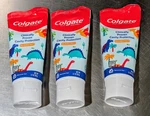 3 X Colgate Kids Dinosaur Toothpaste Mild Bubble Fruit 3.5 Oz/ea. Fixed Price $11.99.
