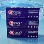 New Crest Lot Of (6) 3d White Stain Erase Toothpaste Icy Mint 2.7oz. Fixed Price $19.99.