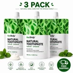 Natshop Natural Toothpaste Fluoride Free Mint Vitamin E 100ml Vegan Mexico 3pcs. Fixed Price $24.99.