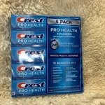 Crest 5 Pack Pro Health Advanced Toothpaste 5.9 Oz Each Exp 03/26. Fixed Price $17.95.