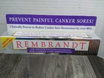Vtg 1999 Rembrandt Whitening Toothpaste For Canker Sore Prevention 3.oz (prop). Fixed Price $59.98.