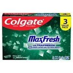 Colgate Max Fresh Fluoride Toothpaste Clean Mint - 6.3oz/3pk. Fixed Price $11.20.