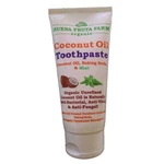 Coconut Oil Toothpaste, Organic, No Fluoride, Whitens Teeth, Vegan. Fixed Price $14.00.