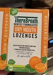 Therabreath Dry Mouth Lozenges With Zinc, 100 Count, Mandarin Mint, Pack Of 2. Fixed Price $25.00.