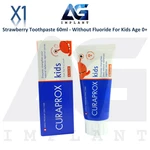 Fluoride Free Strawberry Toothpaste 60ml For Kids Age 0+ Daily Oral Care. Fixed Price $16.50.