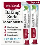 Red Seal Baking Soda Toothpaste - Fluoride-free Herbal 3.5 Ounce (pack Of 2). Fixed Price $35.94.
