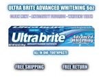 New Ultra Brite Advanced Whitening All In One Clean Mint Toothpaste 6.0 Oz Each. Fixed Price $23.99.