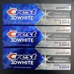 3 Crest 3d White Advanced Charcoal Fluoride Toothpaste 2.4 Oz. Fixed Price $10.99.
