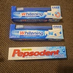 2 Lucky Super Soft 10687 Toothpaste +toothbrush Whitening Anti-cavity+ Pepsodent. Fixed Price $25.99.