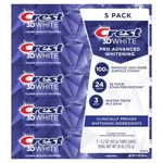 Crest 3d White Advanced Whitening Toothpaste, 5.2 Oz 5-count New Sealed. Fixed Price $29.99.