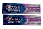 Crest 3d White Advanced Teeth Whitening Toothpaste - Radiant Mint 3.3 Oz (2 Pk). Fixed Price $14.99.