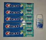 Crest Plus Scope Whitening Minty Fresh Striped Fluoride Toothpaste. Fixed Price $22.00.
