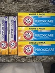 Arm & Hammer Toothpaste Bundle 5 Boxes Peroxicare Complete Care 6oz. Fixed Price $25.99.