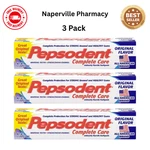 3 Pack Pepsodent Complete Care Anticavity Fluoride Toothpaste Original 5.5 Oz. Fixed Price $36.79.