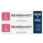 Rembrandt Whitening Toothpaste With Fluoride Intense Stain Mint 3.52 Oz 2 Pack. Fixed Price $21.66.