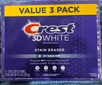 Crest 3d White Stain Eraser Icy Clean Mint Toothpaste 3 Pack 3.3 Oz Whitening. Fixed Price $15.79.