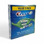 Crest Complete + Scope Outlast Ultra Anticavity Fluoride Toothpaste 5-pack. Fixed Price $12.70.