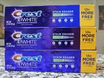 3 X Crest 3d White Toothpaste Stain Eraser Fresh Mint 2.3 Oz Ea. Fixed Price $11.99.