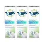 Toms Of Maine Natural Rapid Relief Sensitive Toothpaste Fresh Mint 4 Ounce 3 Pck. Fixed Price $35.03.