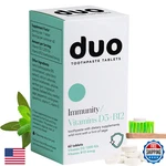 Duo Immunity Toothpaste Tablets W/nano-hydroxyapatite, Vit D3 + B12. Fixed Price $38.49.