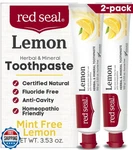 Red Seal Fluoride Free Lemon Toothpaste - Flavored With A Non Mint. Fixed Price $34.99.