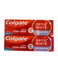 2 Pack Colgate Optic White Advanced Hydrogen Peroxide Toothpaste Icy Fresh 3.2oz. Fixed Price $13.01.