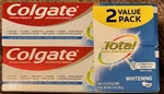 Colgate Total Whitening 3.3oz Toothpaste - 2 Pack. Fixed Price $4.99.