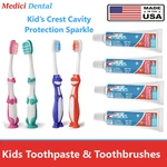 Dental Child Toothbrush Soft Bristle Dinosaur With Crest Sparkle Kids Toothpaste. Fixed Price $21.95.