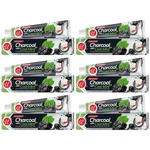 Charcoal With Cool Mint - Double Action Toothpaste, 4.3oz (122g) (pack Of 6). Fixed Price $19.99.