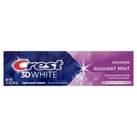 Crest 3d White Advanced Radiant Mint, Teeth Whitening Toothpaste, 0.85 Oz 1 Tube. Fixed Price $10.50.