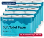 Amazon Basics 2-ply Soft Toilet Paper, 30 Rolls (5 Packs Of 6), 350 Sheets Per R. Fixed Price $32.62.