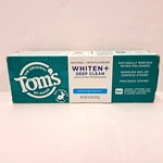 Toms Of Maine Fluoride Toothpaste Whiten + Deep Clean Peppermint 4oz Exp 1/2027. Fixed Price $10.99.
