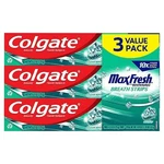 Colgate Max Fresh Whitening Toothpaste Clean Mint 6.3oz Pack Of 3. Fixed Price $17.99.