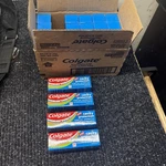24 Colgate Kids Toothpaste W Fluoride, Cavity Protection Sealed .85oz. Fixed Price $47.99.