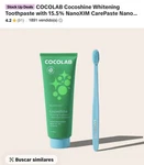 Cocolab Cocoshine Whitening Toothpaste 4oz Delightful Mint & Toothbrush. Fixed Price $24.99.