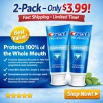 Crest Pro Health Clean Mint Toothpaste 0.85oz. Fixed Price $3.99.