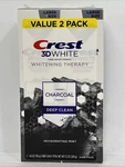 (1) 2 Pck Crest 3d White Charcoal Deep Clean Whitening Therapy Toothpaste 4.6 Oz. Fixed Price $8.00.