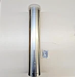 San Jamar Water Cup Dispenser, 3-5 Oz Cups C4150ss Stainless Steel With Cap, New. Fixed Price $27.05.
