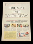 Crest Toothpaste Vintage Print Ad 50s Procter & Gamble Dental Dentist Wall Decor. Fixed Price $8.09.