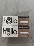 Hello Activated Charcoal Fresh Mint + Coconut Oil Fluoride Toothpaste - 2 Boxes. Fixed Price $11.00.