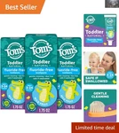 Toddler Friendly Fluoride-free Toothpaste, 3-pack With Tasty Mild Fruit Flavor. Fixed Price $18.99.