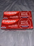 2 Colgate Optic White Stain Fighter Toothpaste Clean Mint Paste With Baking Soda. Fixed Price $12.98.