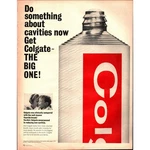 1964 Vintage Colgate Toothpaste The Big One Anti-cavity Palmolive Print Ad B9. Fixed Price $16.31.