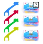 Ecovona-kids Dental Floss Picks 3 Travel Packs 40 Each (120 Count) Fun Shape. Fixed Price $9.99.