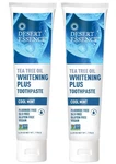 2 X Desert Essence Tea Tree Oil Whitening Plus Toothpaste - 6.25 Oz. Fixed Price $20.91.