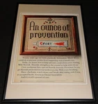 1972 Crest Toothpaste Framed 12x18 Original Advertisement Procter & Gamble. Fixed Price $49.99.