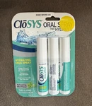 3pk Closys Oral Breath Spray Mint Sugar Free Ph Balanced For Bad 0.31oz. Fixed Price $12.99.